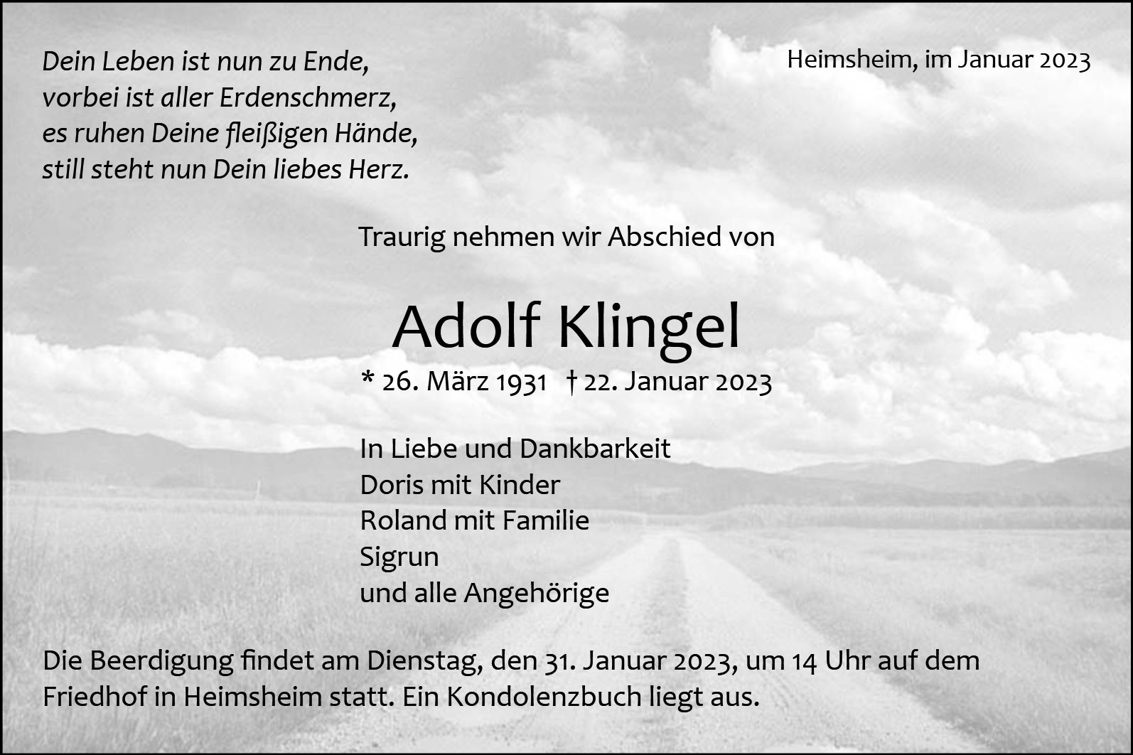 Adolf Klingel